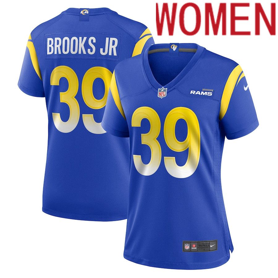 Women Los Angeles Rams #39 Antoine Brooks Jr. Nike Royal Game NFL Jersey